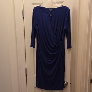 Ralph Lauren Royal Blue Long Sleeve Dress